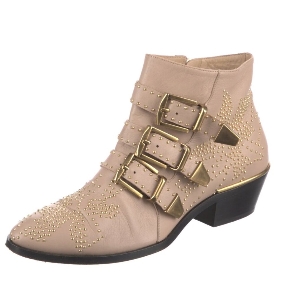 Chloe Susanna studded leather ankle boots - SZ 35 IT